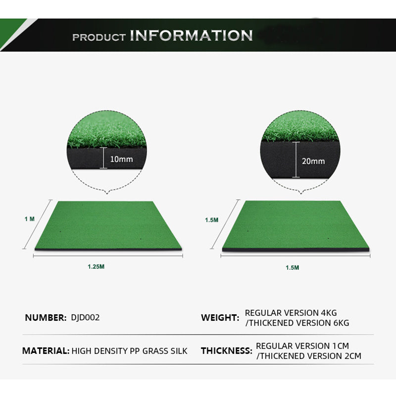 PGM GOLF 1.5Mx1.5M Driving Range Practice Hitting Mat DJD002