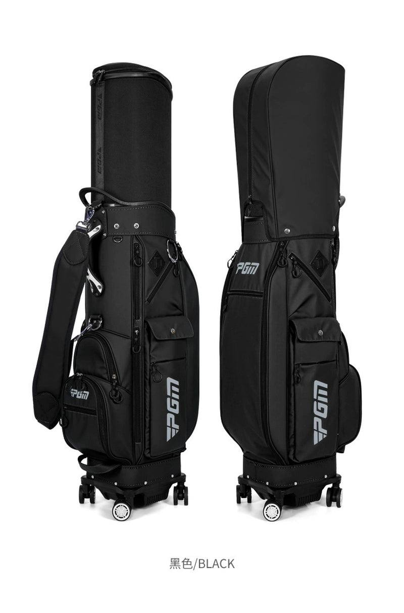 PGM GOLF Four Wheels Retractable Cover Travel Cart Bag QB152