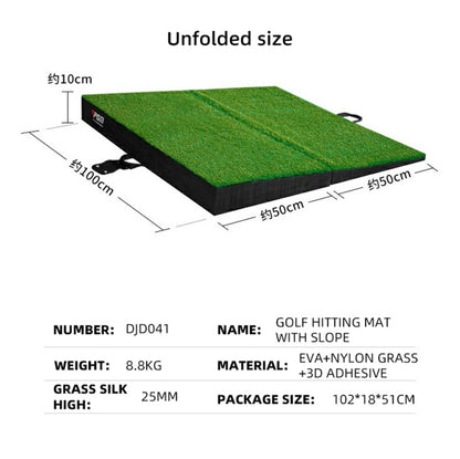 PGM GOLF Slop 1Mx1M Commercial Class Driving Range Hitting Mat DJD041