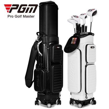 PGM GOLF Four Wheels Hard Shell Retractable Travel Cart Bag QB142