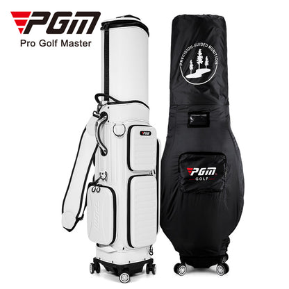 PGM GOLF Four Wheels Hard Shell Retractable Travel Cart Bag QB142