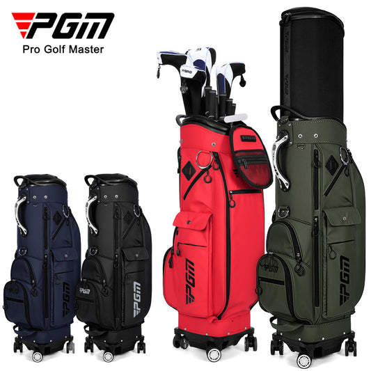 PGM GOLF Four Wheels Retractable Cover Travel Cart Bag QB152