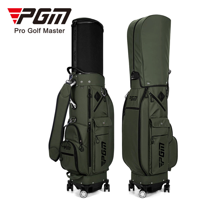 PGM GOLF Four Wheels Retractable Cover Travel Cart Bag QB152