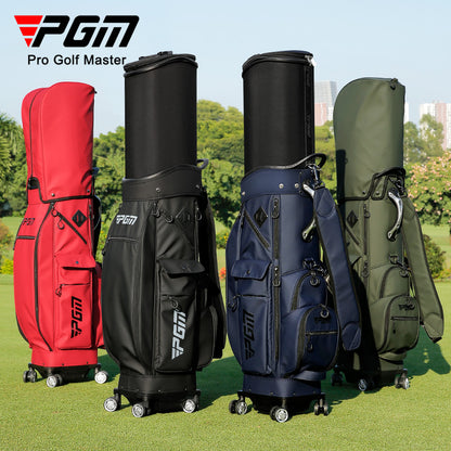 PGM GOLF Four Wheels Retractable Cover Travel Cart Bag QB152