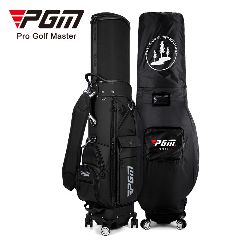 PGM GOLF Four Wheels Retractable Cover Travel Cart Bag QB152