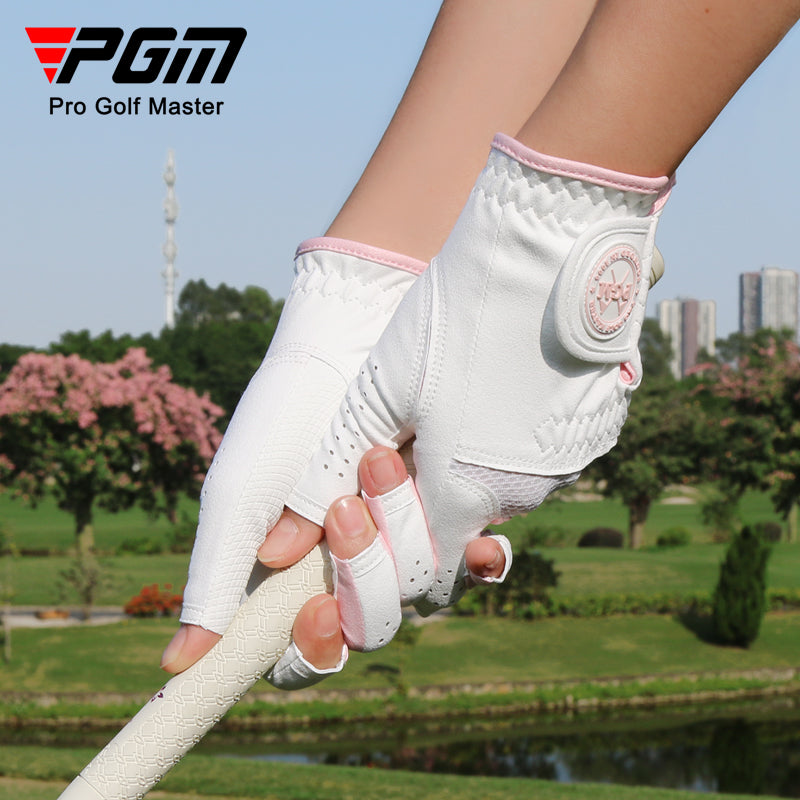 PGM Women Microfiber Cloth Breathable Fingers Golf Glove ST031