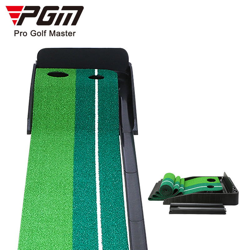 PGM GOLF 3M Mini Putting Mat with Automatic Ball Return Trainer TL004