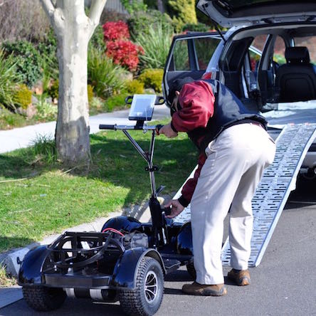 Dailymoving DM416 single seat lithium battery electric golf scooter cart buggy off road mobility scooter