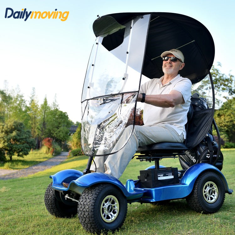 Dailymoving DM416 single seat lithium battery electric golf scooter cart buggy off road mobility scooter